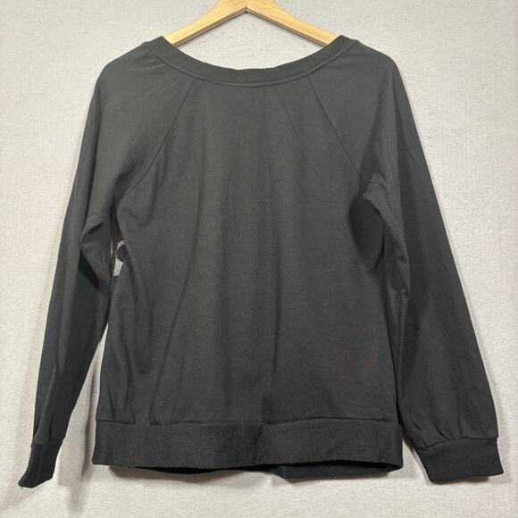 Bongo Mesh Dot Overlay Shirt XL Casual Long Sleeve Streetwear Retro Skater Surf - Picture 2 of 5